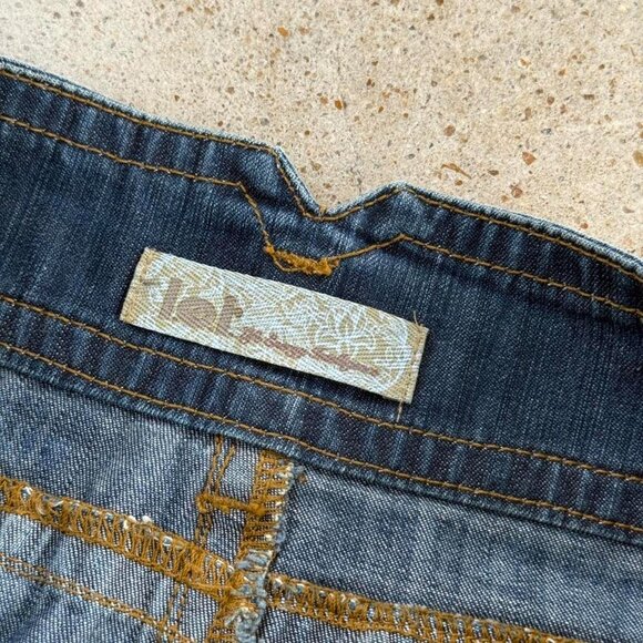 2000s denim pleated mini skirt - Picture 4 of 6